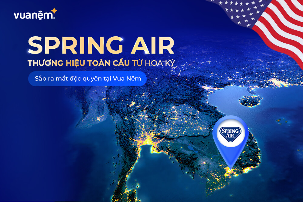 Sản phẩm nệm Spring Air - Thương hiệu toàn cầu từ Hoa Kỳ sắp có mặt tại thị trường Việt Nam