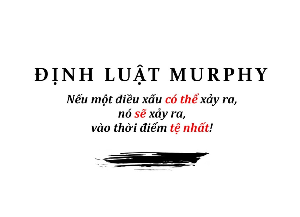 14 định luật murphy