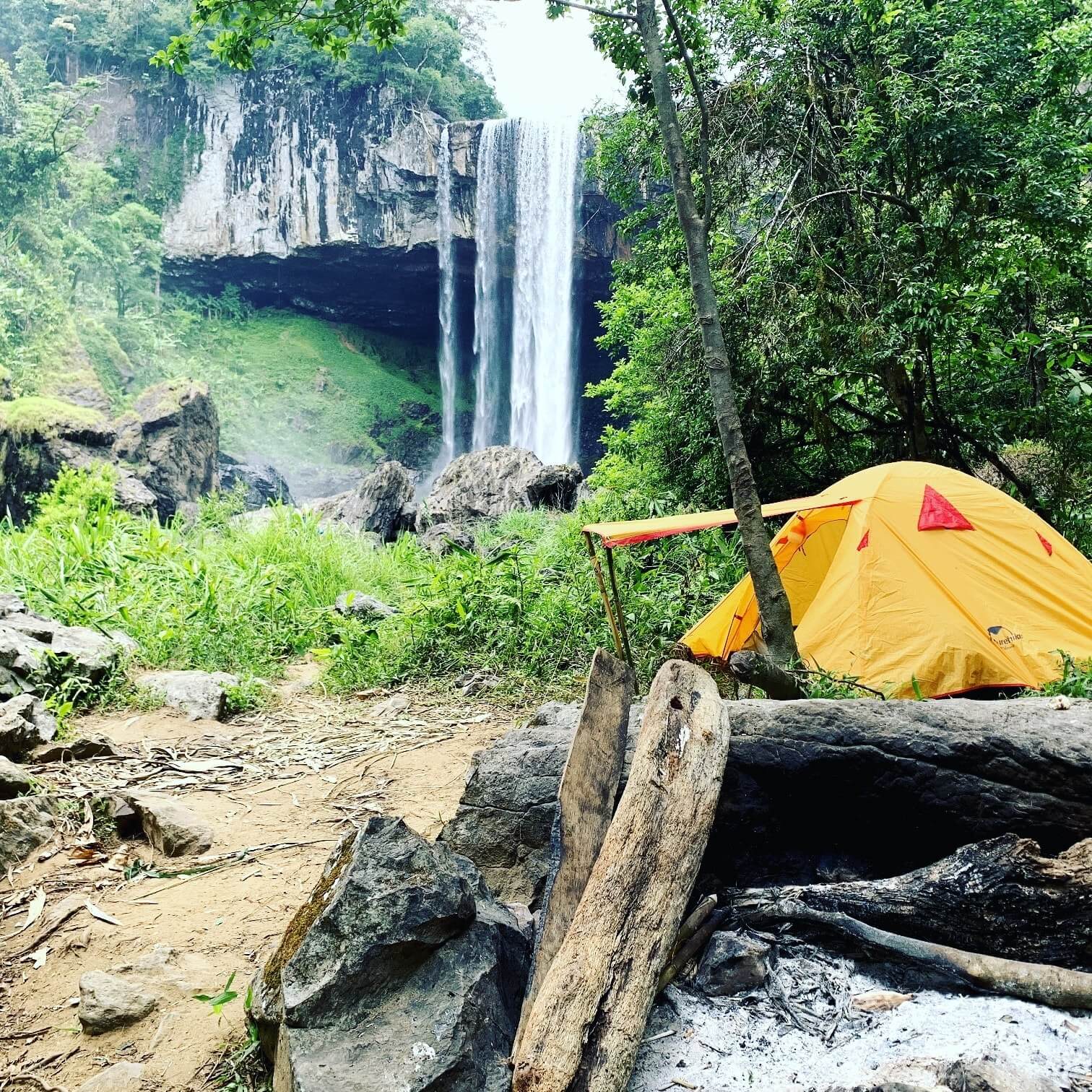 cắm trại ở thác K50 