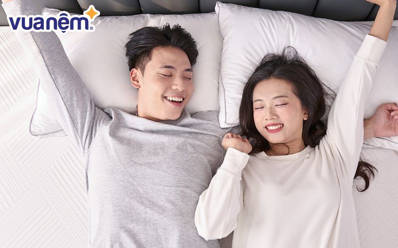 Cải thiện giấc ngủ sâu hơn với chăn ga gối nệm Vua Nệm