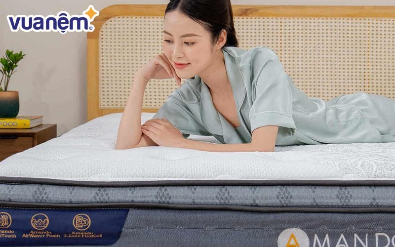 Các loại nệm của Vua Nệm đem lại giấc ngủ ngon và thoải mái cho ngày đèn đỏ