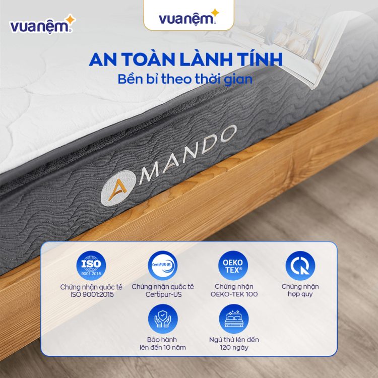Cách loại nệm đạt được những chứng nhận quốc tế quan trọng
