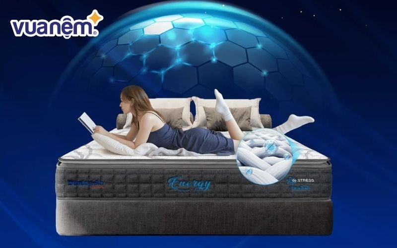 Nệm Dunlopillo de.Stress Energy cách ly chuyển động