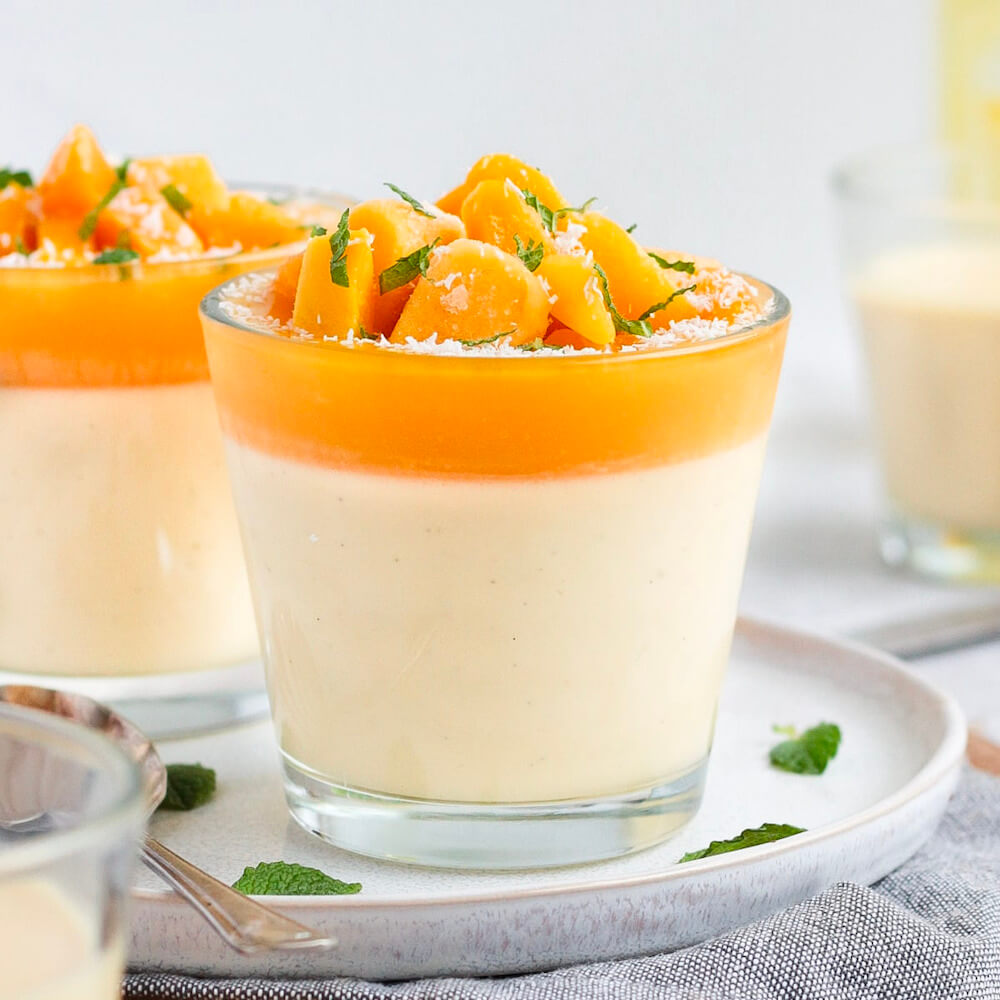 panna cotta vị xoài