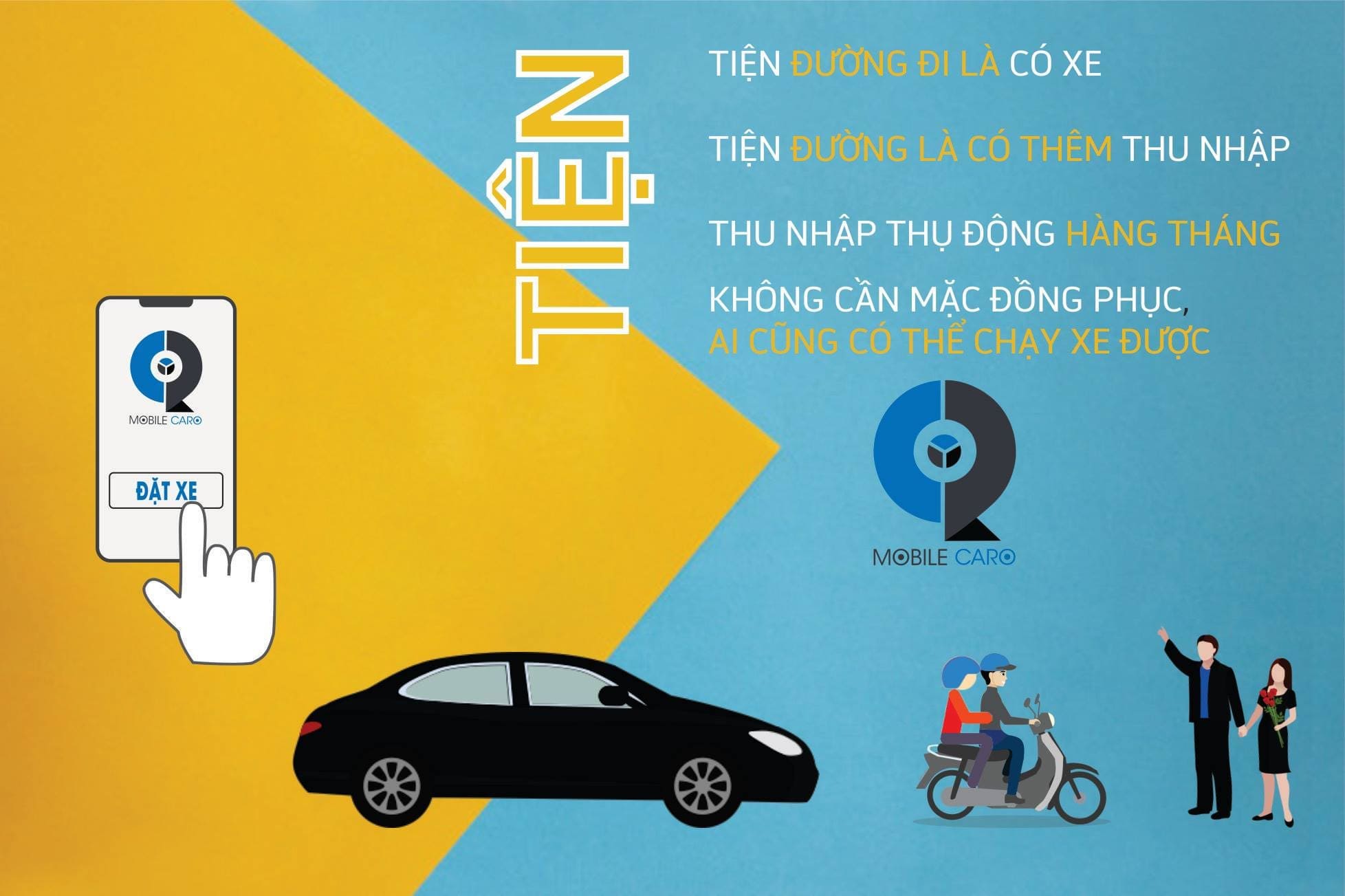 ứng dụng đặt xe oto