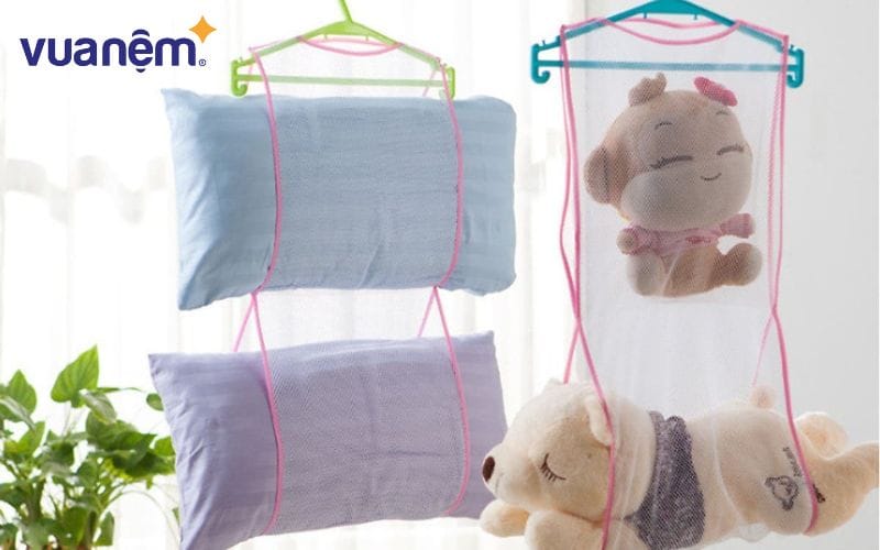 Bố mẹ cần vệ sinh và phơi khô gối đúng cách