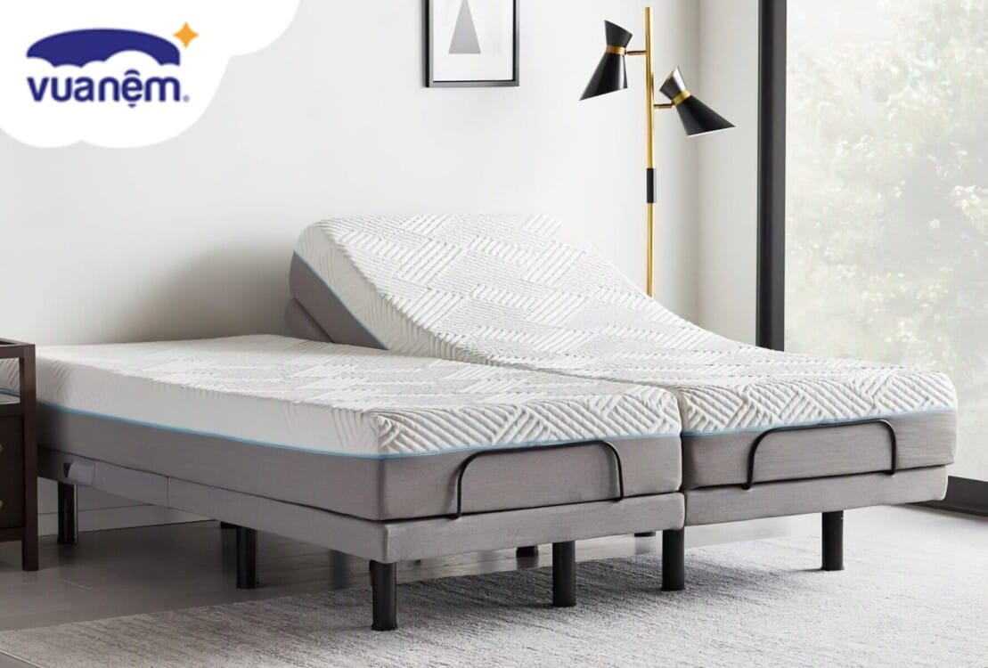 giường điều khiển thông minh tách biệt hai khung
