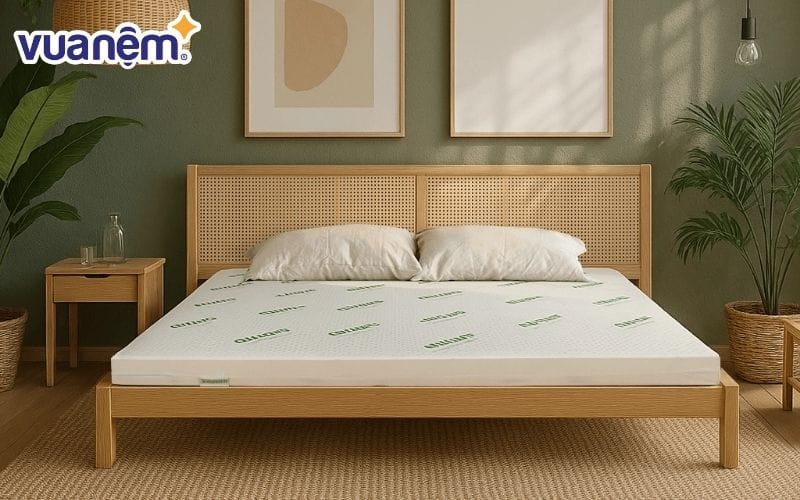 Nệm cao su thiên nhiên Gummi Classic phù hợp với giường kiểm soát nhiệt độ