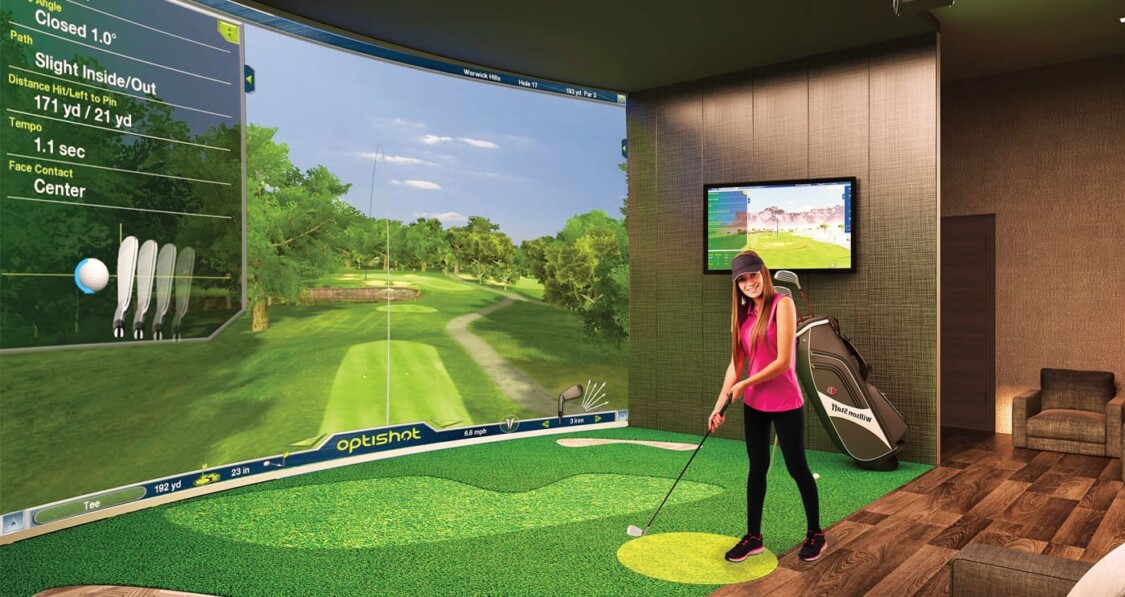 hệ thống thiết bị phòng golf 3d trong nhà
