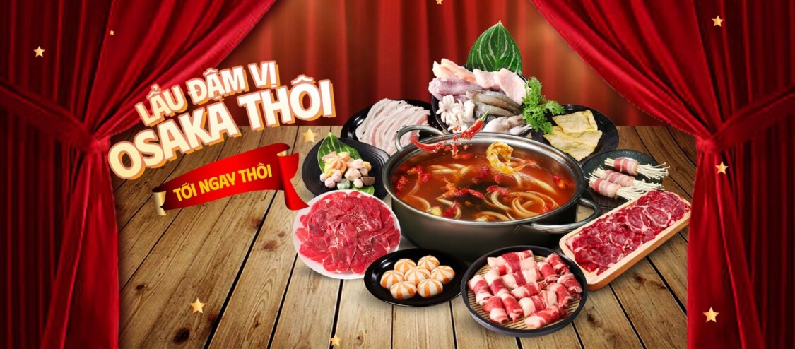 ăn trưa quận bình thạnh ở lẩu băng chuyền Osaka