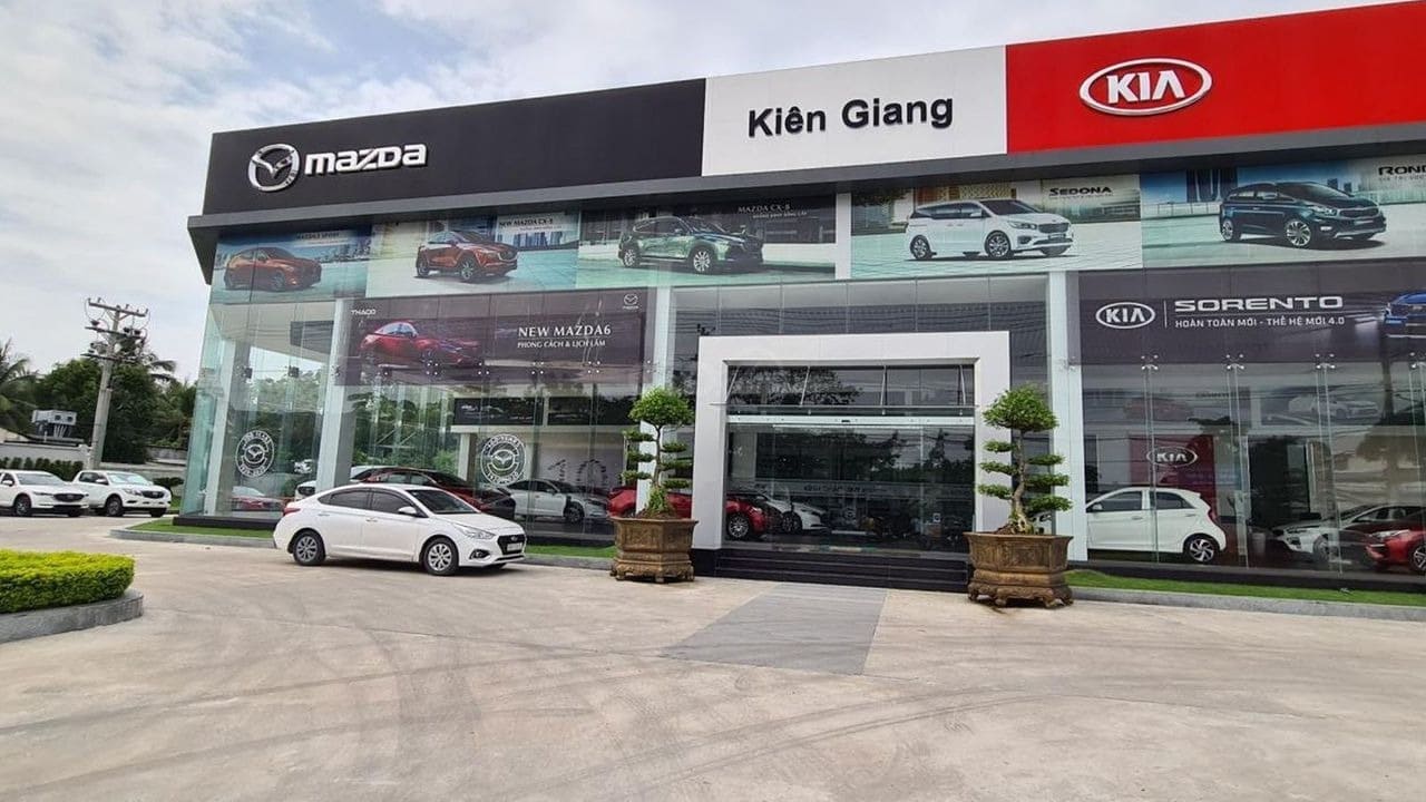 các showroom ô tô kiên giang