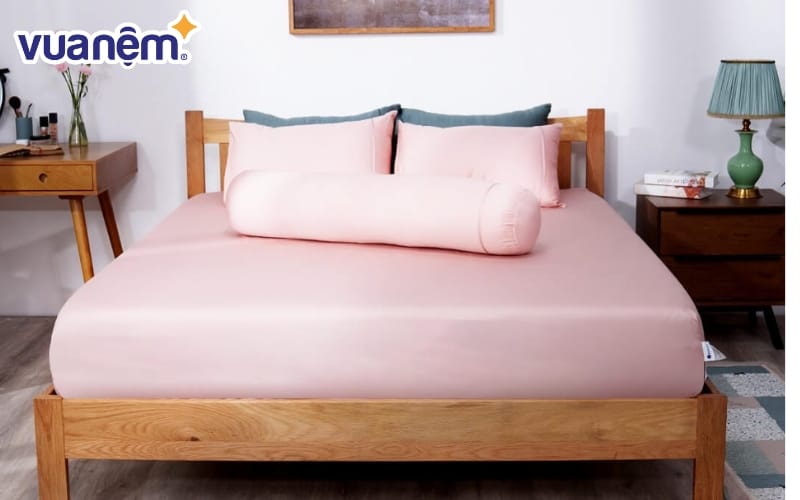 Bộ Ga chun Cotton satin AMD The Essentials Đơn Sắc 4 Chi Tiết CS002