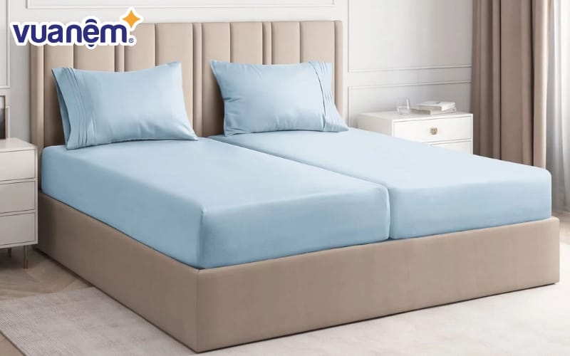 Ga giường điều khiển thông minh có túi sâu dễ dàng sử dụng cho giường thông minh tách đôi