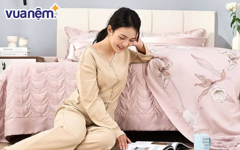 Cải thiện giấc ngủ sâu hơn với chăn ga gối nệm từ Vua Nệm