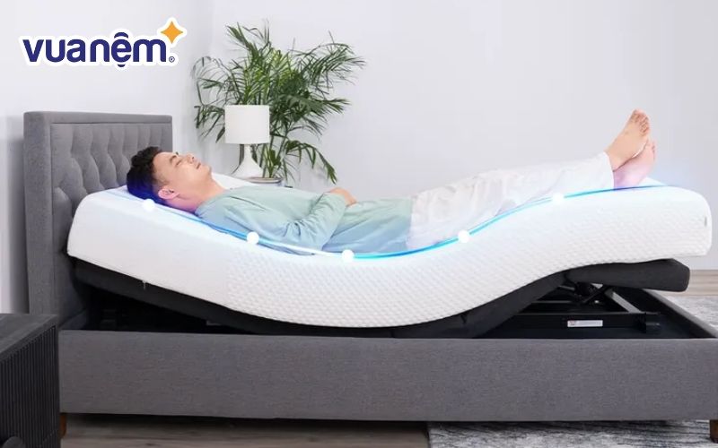 Chức năng massage giúp tăng tuần hoàn máu, cải thiện chất lượng giấc ngủ