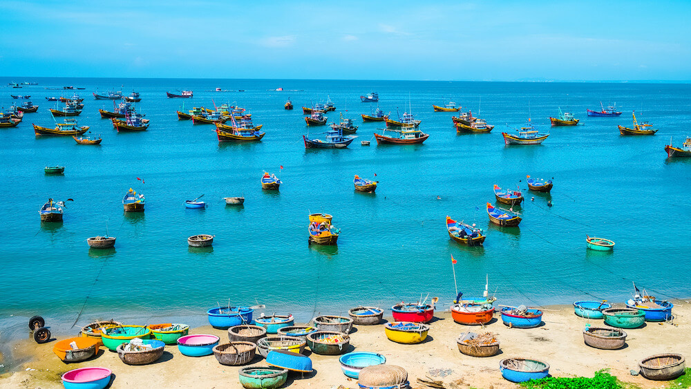 Làng chài thanh bình tại Mũi Né 