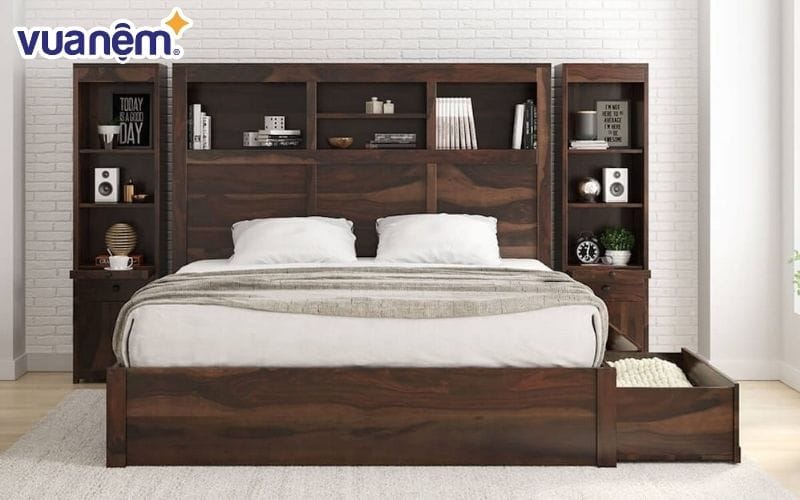 Giường ngủ kết hợp với tủ sách