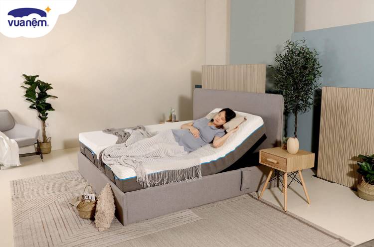 ngủ an toàn trên giường điều khiển thông minh