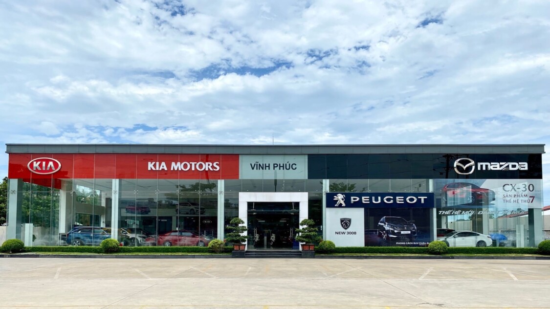 Showroom ô tô Vĩnh Phúc KIA