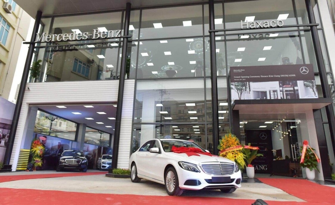 showroom ô tô Mercedes Benz Haxaco Kim Giang quận hoàng mai