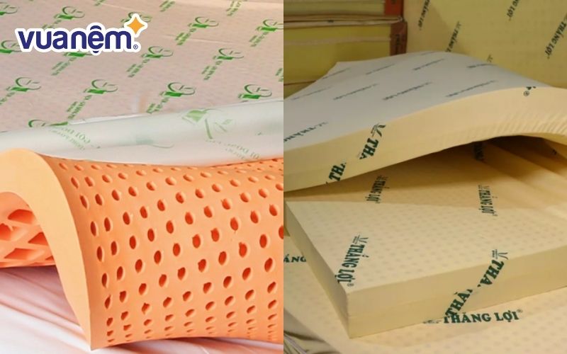 So sánh nệm Đồng Phú và nệm Thắng Lợi: Nệm cao su