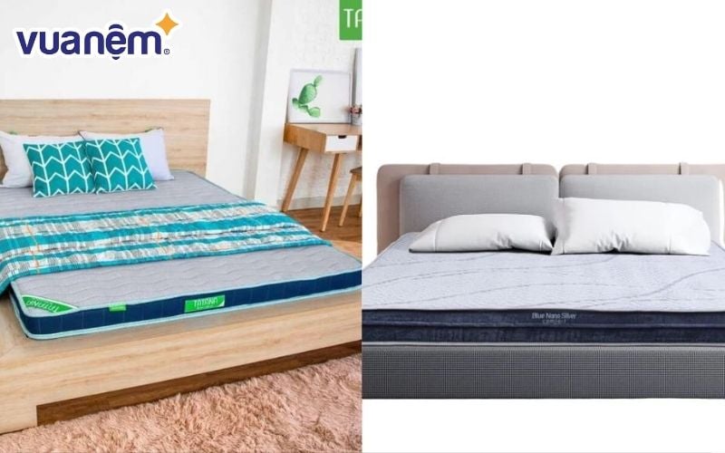 So sánh nệm Tatana và nệm Hanvico
