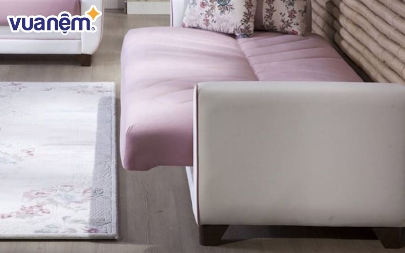 Sofa giường thông minh nhập khẩu Step’s Lux – hồng