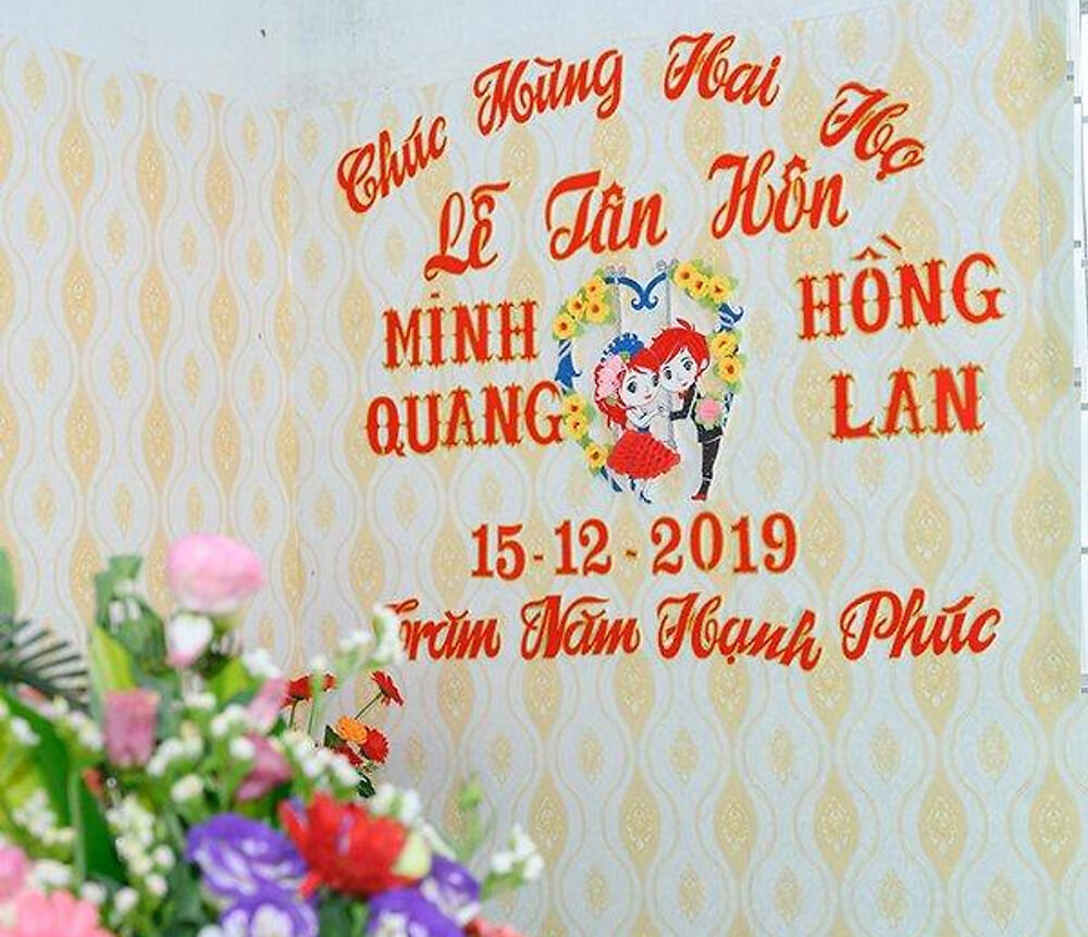 Hình ảnh đôi uyên ương rất quen thuộc đối với đám cưới của người Việt