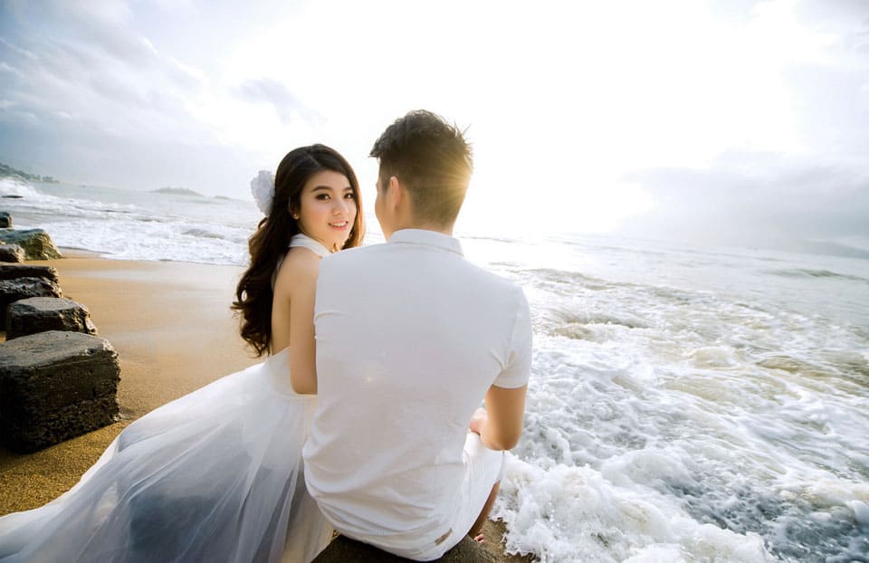 chụp ảnh cưới đẹp ở biển An Bàng hội an
