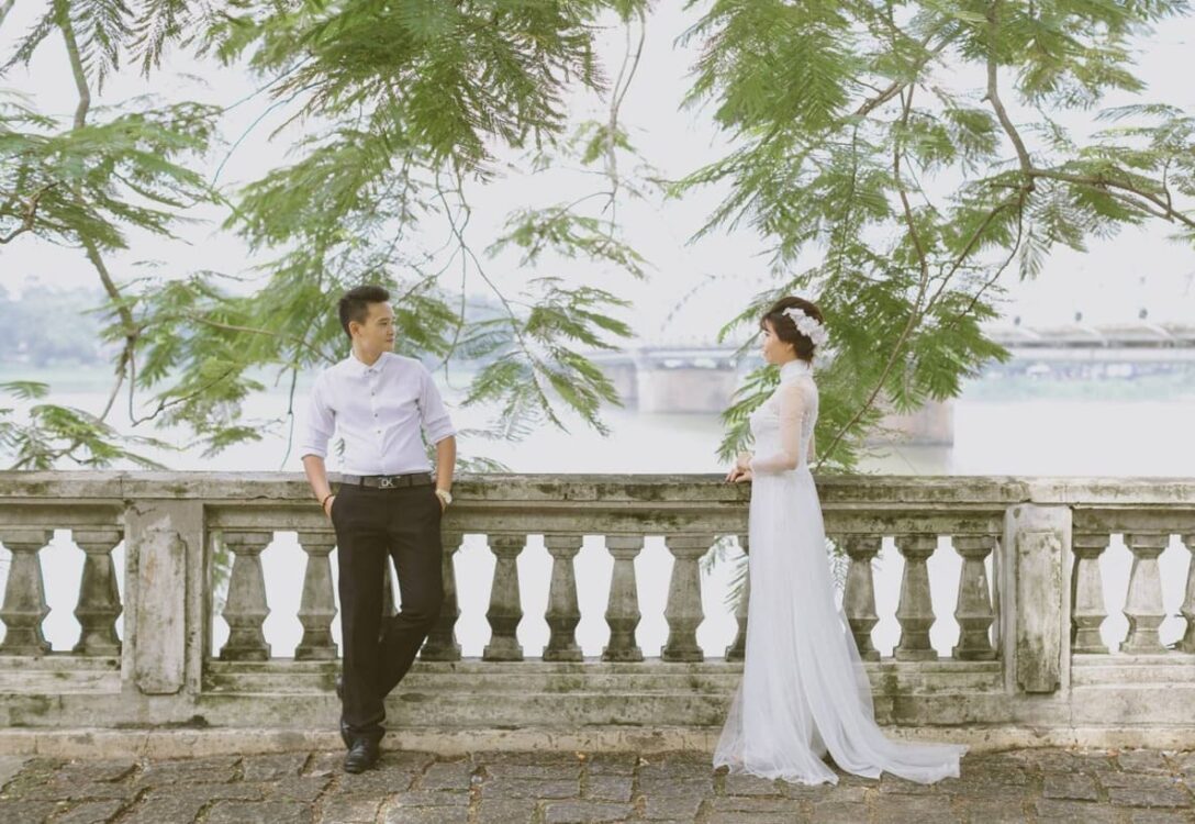 chụp ảnh cưới đẹp ở Sông Hương huế