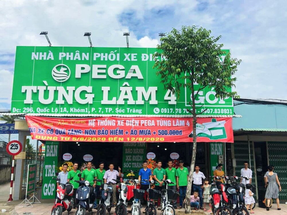 Cửa hàng bán xe điện Pega Tùng Lâm Cần Thơ