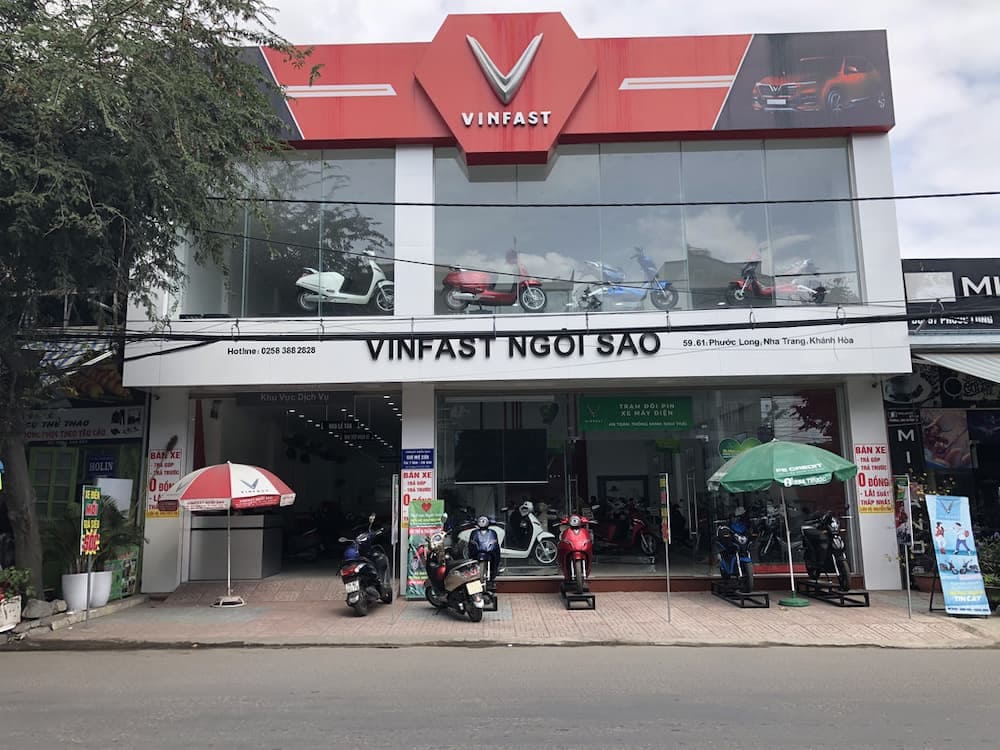 cửa hàng bán xe điện Vinfast Ngôi Sao Nha Trang