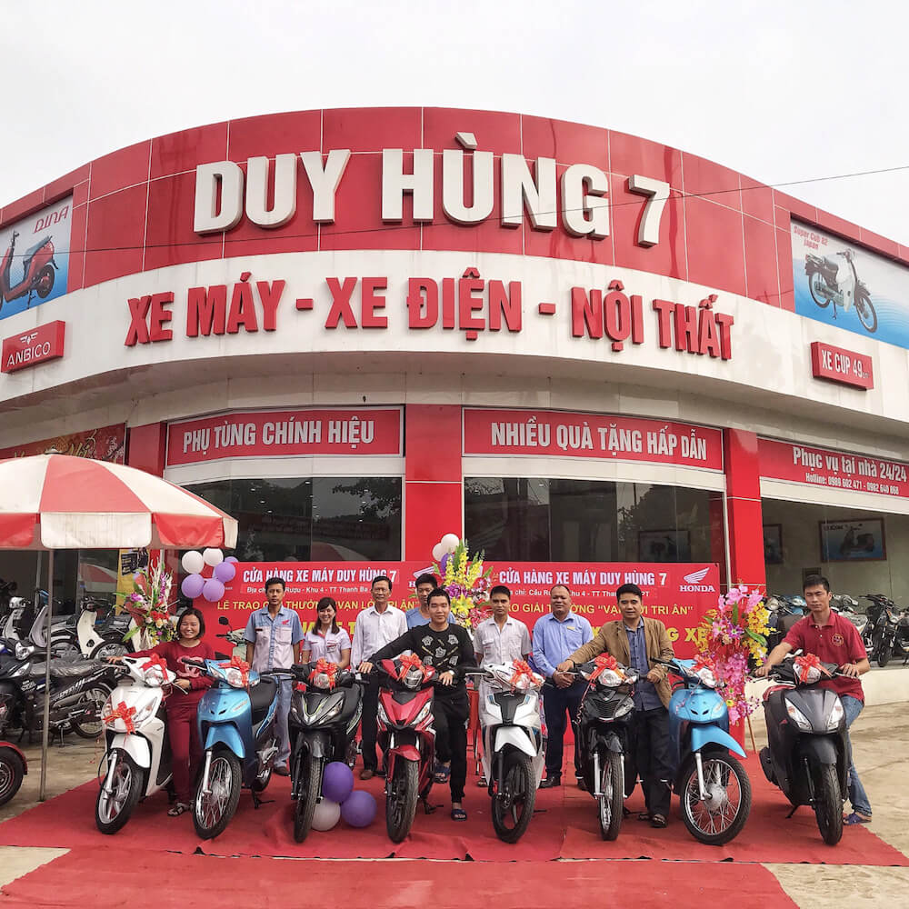 đại lý bán xe máy honda uy tín tại phú thọ 