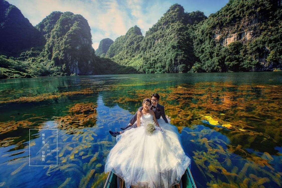 địa điểm chụp ảnh cưới đẹp ở đầm Vân Long Ninh Bình