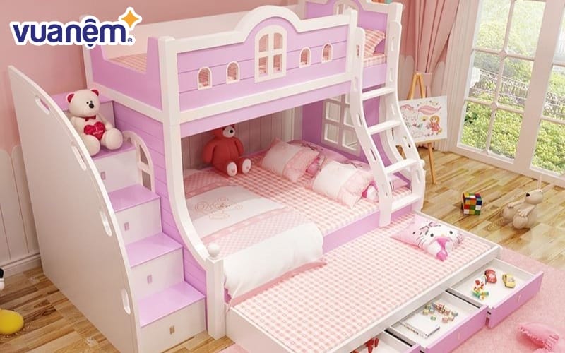 Với một chiếc giường tầng thông minh, bé sẽ có một căn phòng riêng