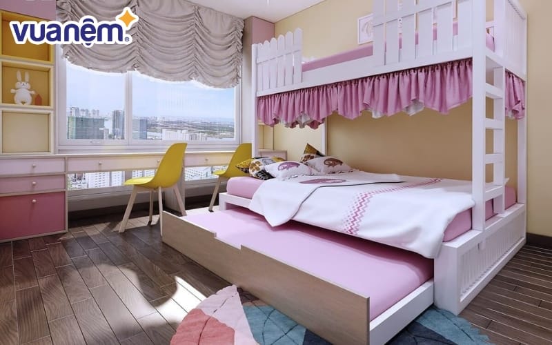 Giường tầng đa năng, tiết kiệm diện tích cho phòng ngủ nhỏ