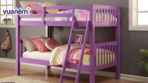 Cách chọn giường tầng màu tím đáng yêu, an toàn cho bé