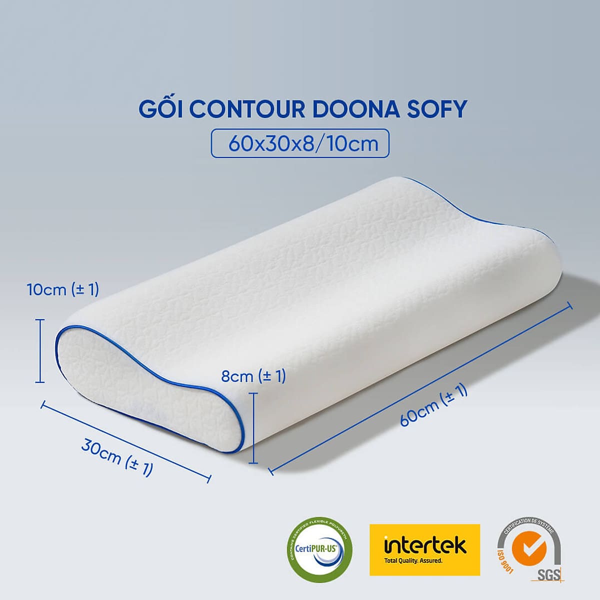 Gối công thái học contour Doona Sofy 5D