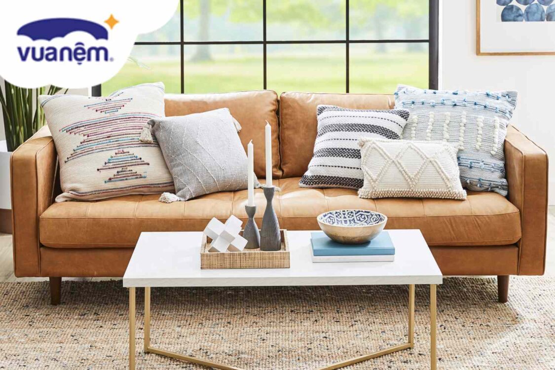 giặt gối tựa lưng sofa