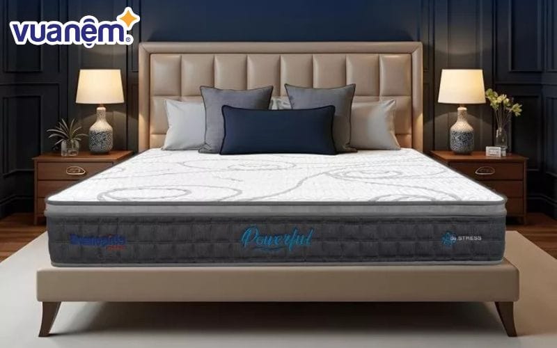 Nệm lò xo túi độc lập Dunlopillo de.Stress Powerful