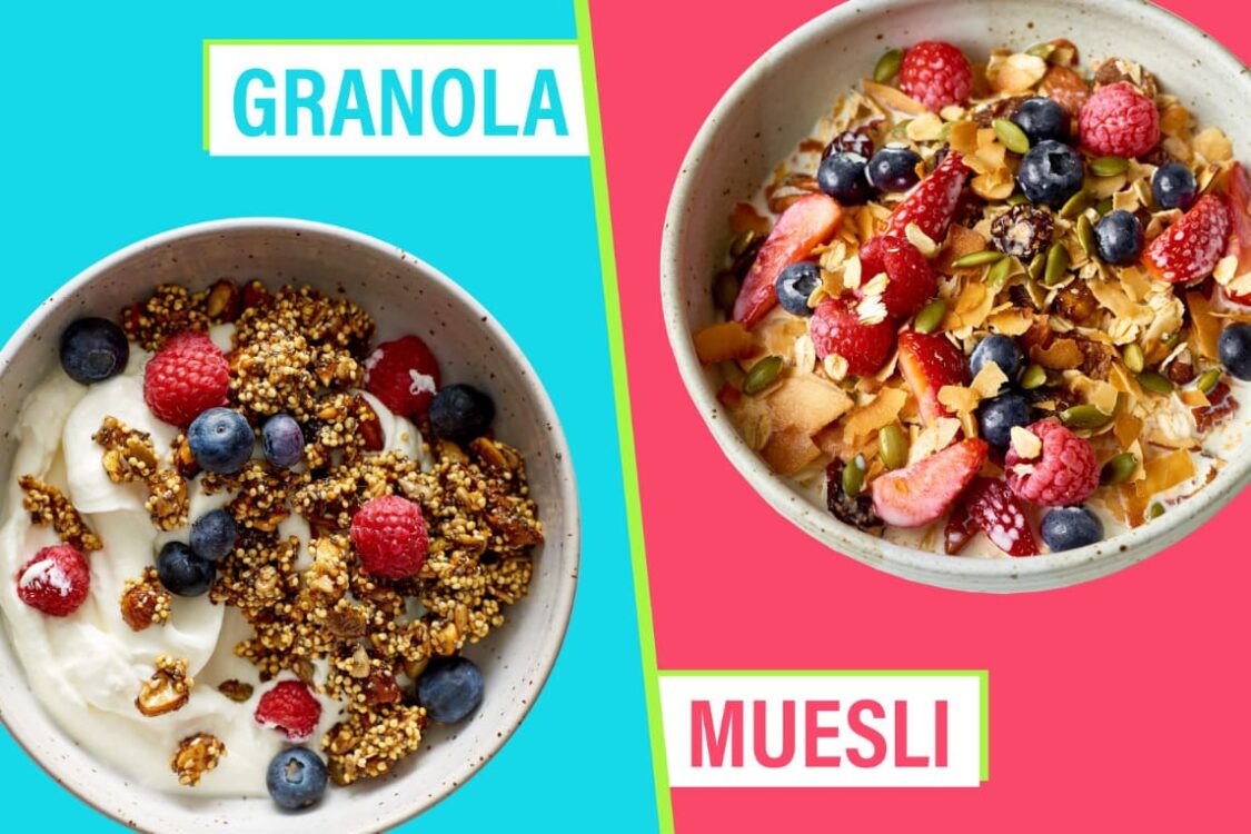 phân biệt Granola và Muesli