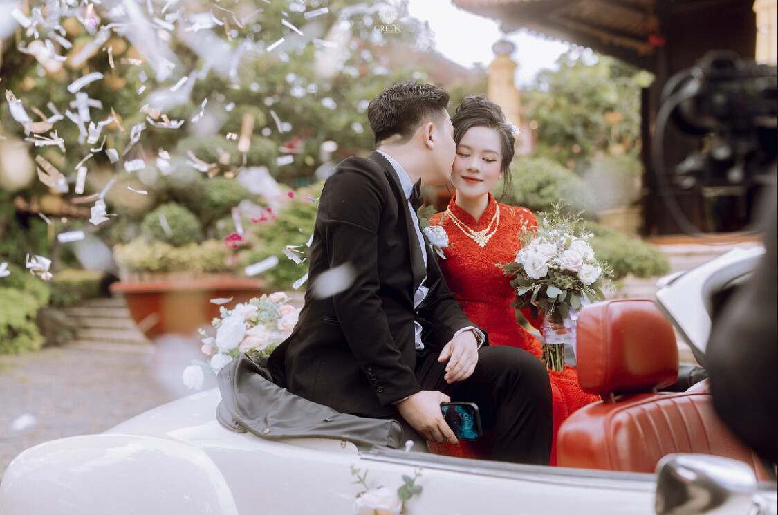 thuê áo dài cưới tại Green Studio Wedding Vũng Tàu