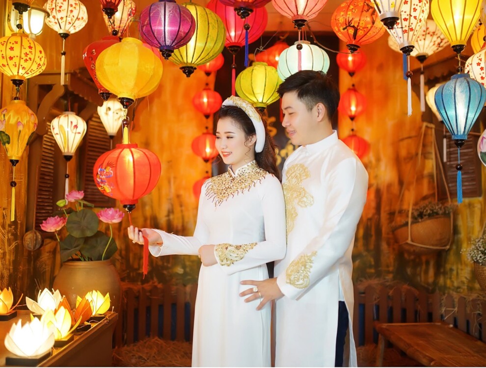 thuê áo dài cưới tại Lucia Wedding Đồng Nai