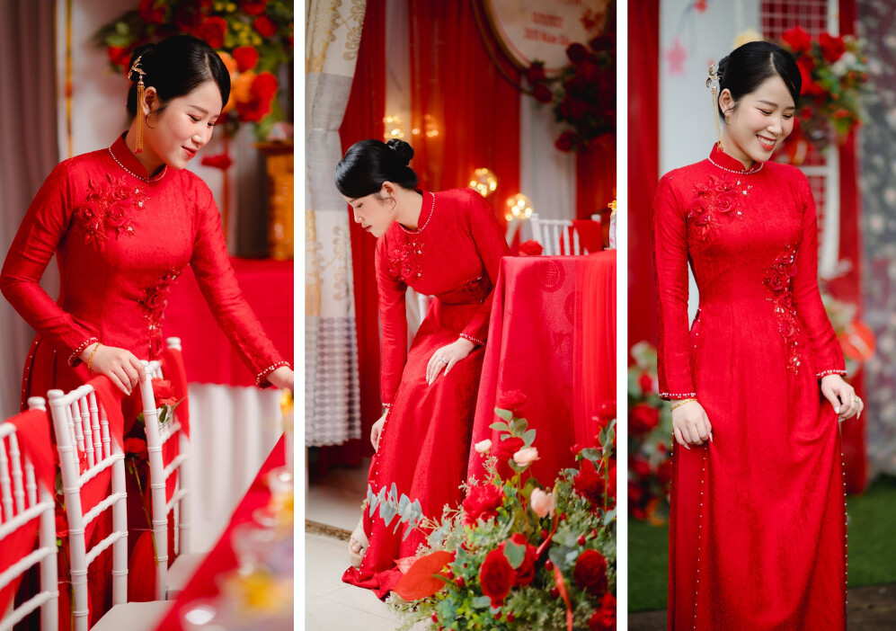 thuê áo dài cưới tại Thành Vinh Bridal Vũng Tàu