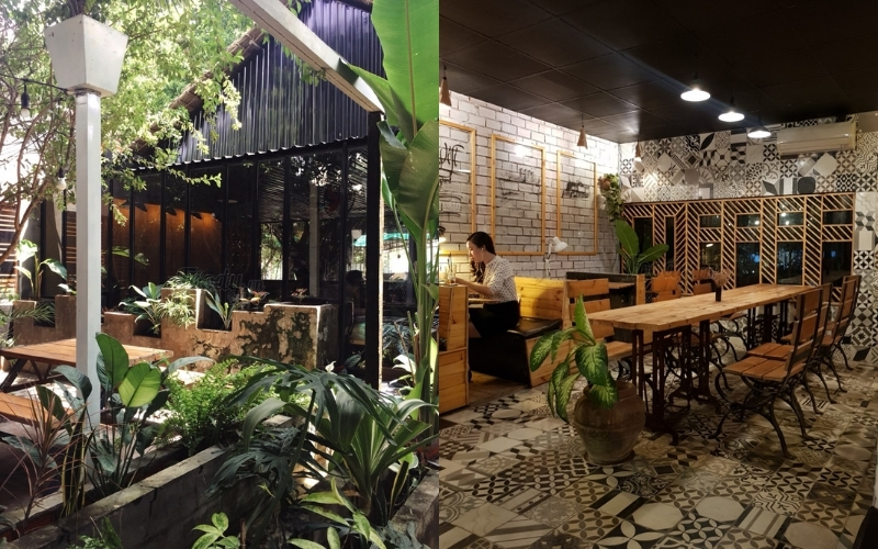 Cabin Coffee có không gian bài trí cực chill