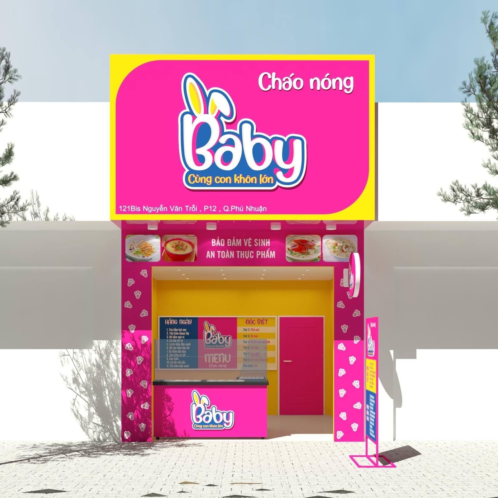 Cửa hàng bán cháo dinh dưỡng Nóng Baby tại Đồng Nai