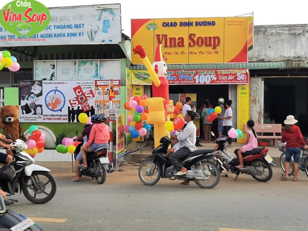 cửa hàng bán cháo dinh dưỡng Vina Soup tại Bình Dương