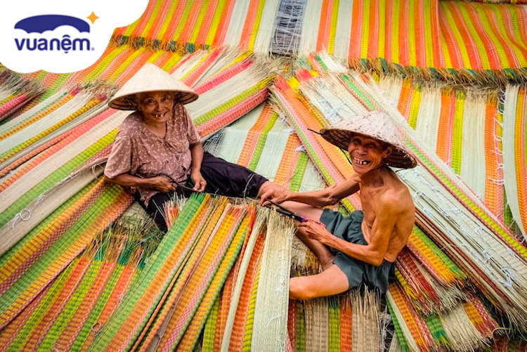 giặt chiếu cói