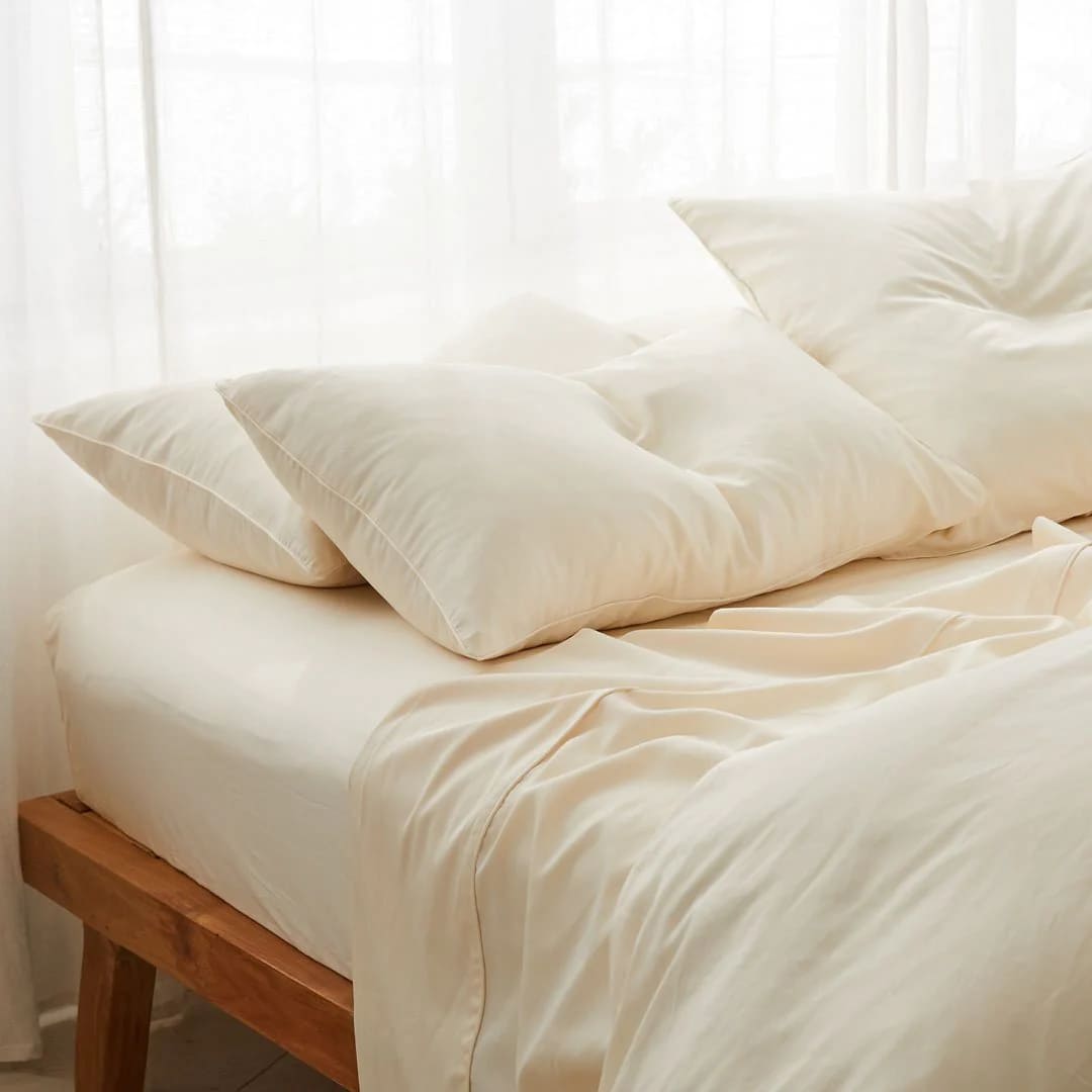 may ga giường bằng vải cotton