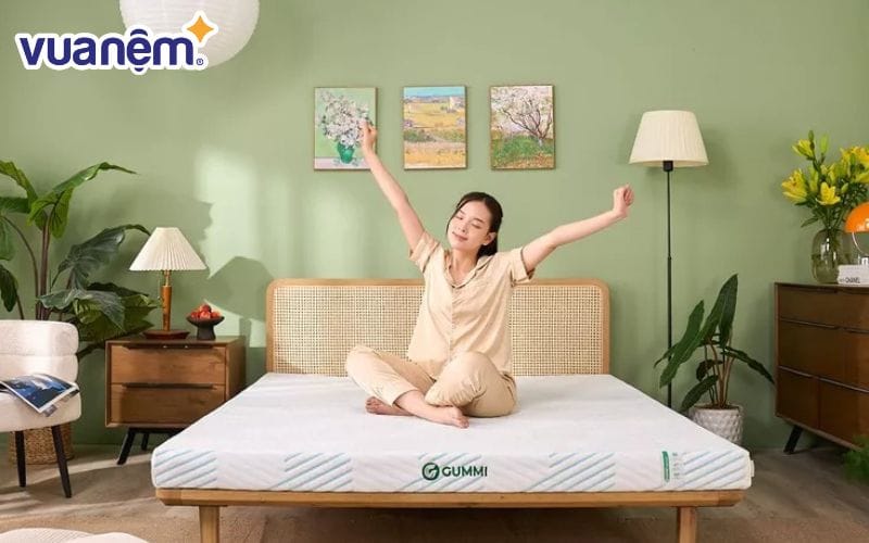 Nệm cao su thiên nhiên có độ đàn hồi và nâng đỡ cơ thể tối ưu